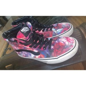 Limited edition floral high top vans